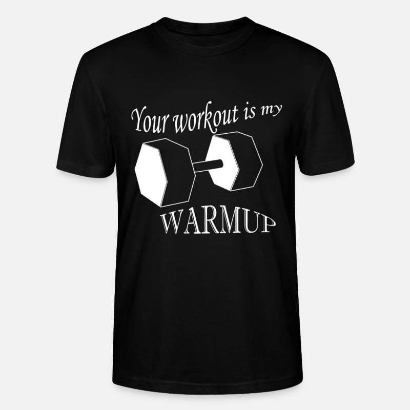 Workout Warmup - Stanley/Stella Unisex Bio-T-Shirt CRAFTER - Schwarz