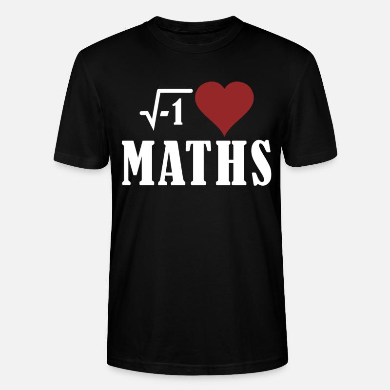 j'aime les maths - T-shirt bio CRAFTER Stanley Stella Unisexe - noir