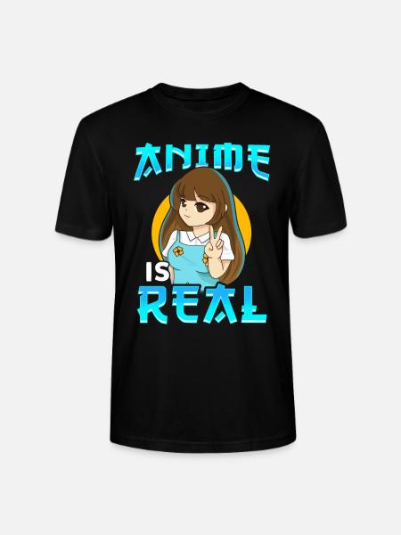 Il manga anime è reale - Maglietta unisex ecologica CRAFTER di Stanley/Stella - nero