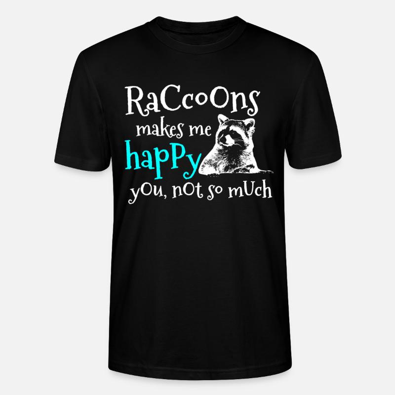 Waschbär - Stanley/Stella Unisex Bio-T-Shirt CRAFTER - Schwarz