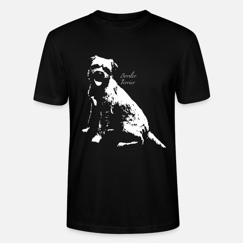 Border Terrier - Stanley/Stella Unisex Bio-T-Shirt CRAFTER - Schwarz