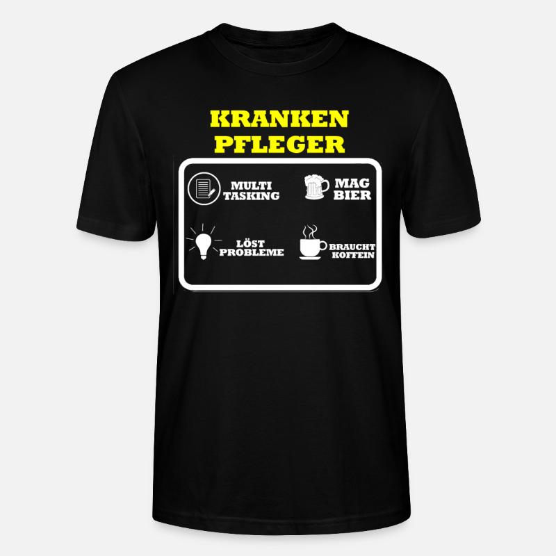 Krankenpfleger - Stanley/Stella Unisex Bio-T-Shirt CRAFTER - Schwarz
