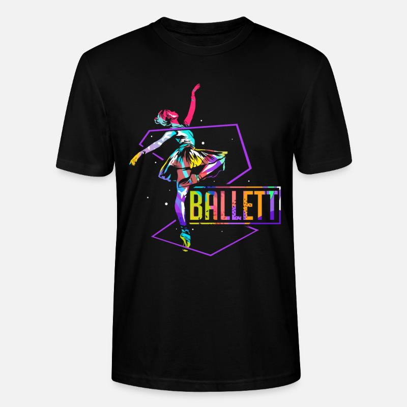 Ballett Polygon - Stanley/Stella Unisex Bio-T-Shirt CRAFTER - Schwarz