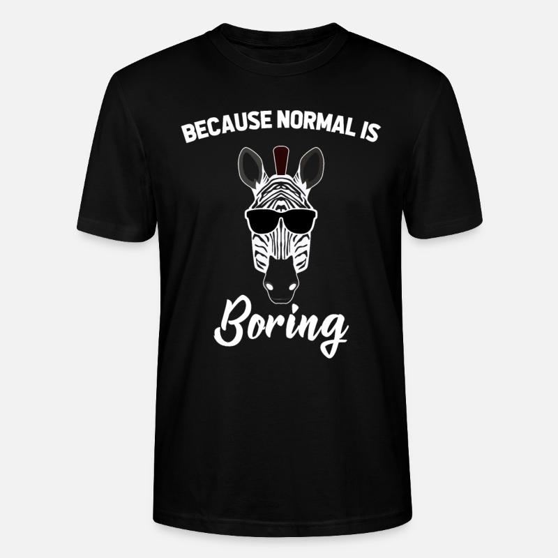 Zebra Zebrastreifen - Stanley/Stella Unisex Bio-T-Shirt CRAFTER - Schwarz
