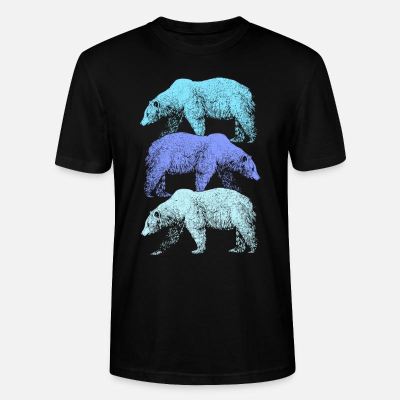 Eisbär - Stanley/Stella Unisex Bio-T-Shirt CRAFTER - Schwarz
