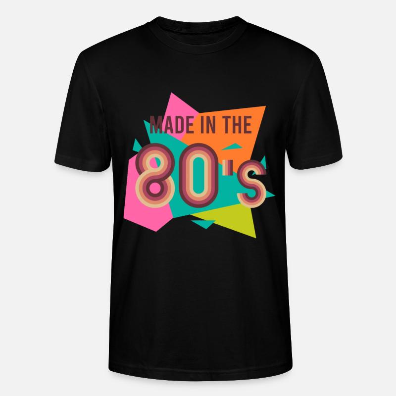 Made in the 80's - Stanley/Stella Unisex Bio-T-Shirt CRAFTER - Schwarz