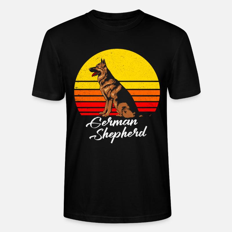 Deutscher Schäferhund - Stanley/Stella Unisex Bio-T-Shirt CRAFTER - Schwarz