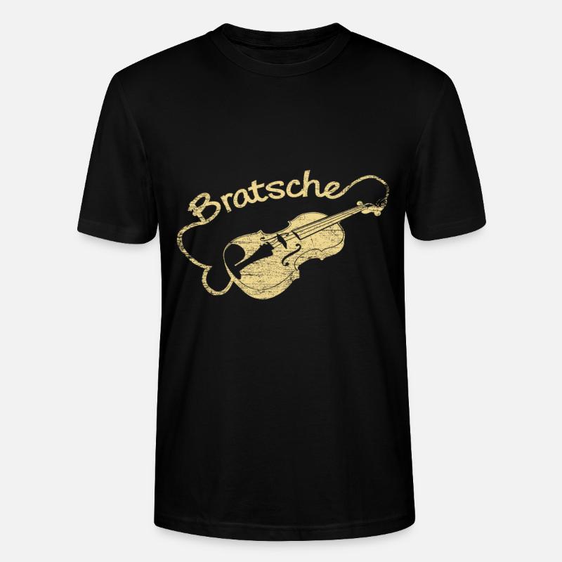 Bratsche Geschenk - Stanley/Stella Unisex Bio-T-Shirt CRAFTER - Schwarz