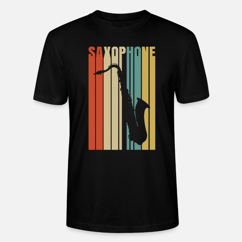 saxophone - T-shirt bio CRAFTER Stanley Stella Unisexe - noir