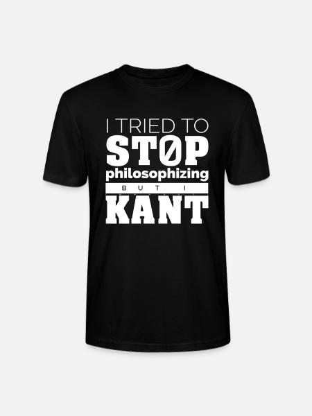 Philosophy Kant Shirt - Stanley/Stella CRAFTER Unisex Organic T-Shirt - black