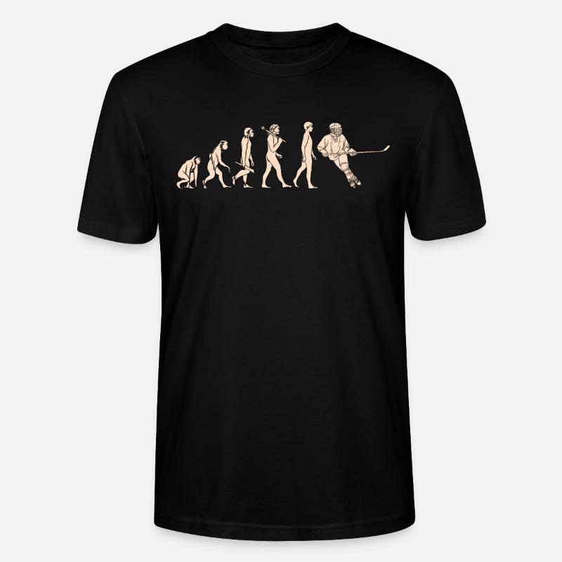 Evolution Eishockey Design für Eishockeyspieler - Stanley/Stella Unisex Bio-T-Shirt CRAFTER - Schwarz