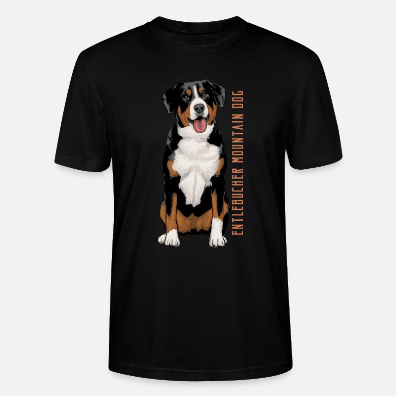 Entlebucher Sennenhund - Stanley/Stella Unisex Bio-T-Shirt CRAFTER - Schwarz