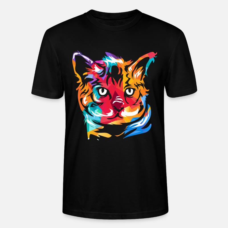 Cadeau de chat du Bengale - T-shirt bio CRAFTER Stanley Stella Unisexe - noir