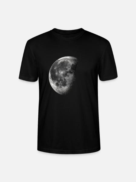 Maan / halve maan - Stanley/Stella Uniseks bio-T-shirt CRAFTER - zwart