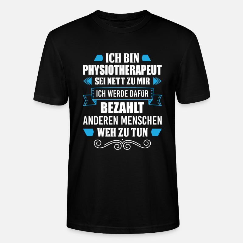 Physiotherapeut Physio - Stanley/Stella Unisex Bio-T-Shirt CRAFTER - Schwarz