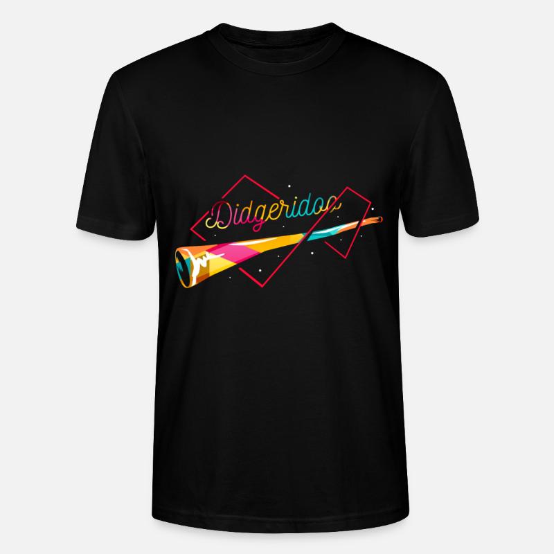 Didgeridoo Polygon - Stanley/Stella Unisex Bio-T-Shirt CRAFTER - Schwarz