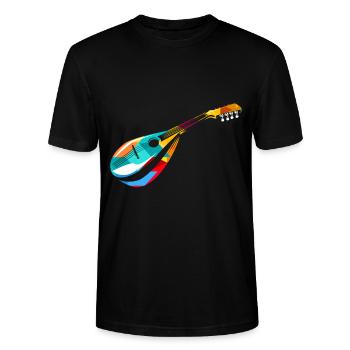 mandoline - Stanley/Stella Uniseks bio-T-shirt CRAFTER - zwart - Voor - Alina (178cm) & Michal (187cm)