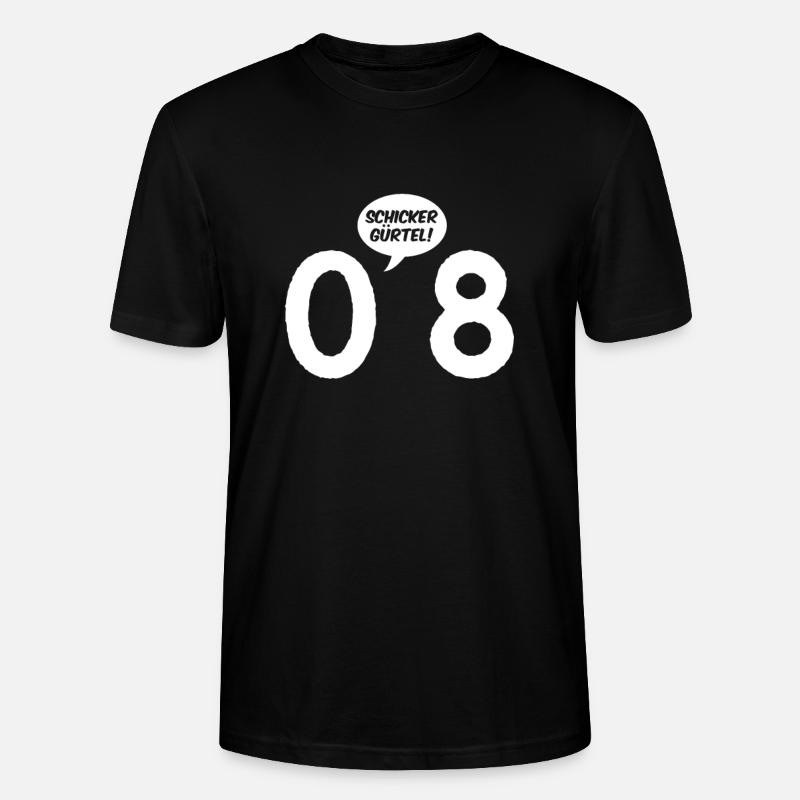 Nice bælte - Stanley Stella CRAFTER unisex økologisk-T-shirt - sort