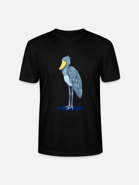 Realistisk skobill - håndtegnet - Stanley/Stella CRAFTER unisex økologisk T-skjorte - svart