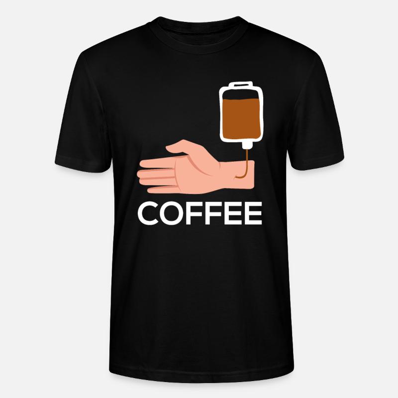 Kaffee Infusion - Stanley/Stella Unisex Bio-T-Shirt CRAFTER - Schwarz