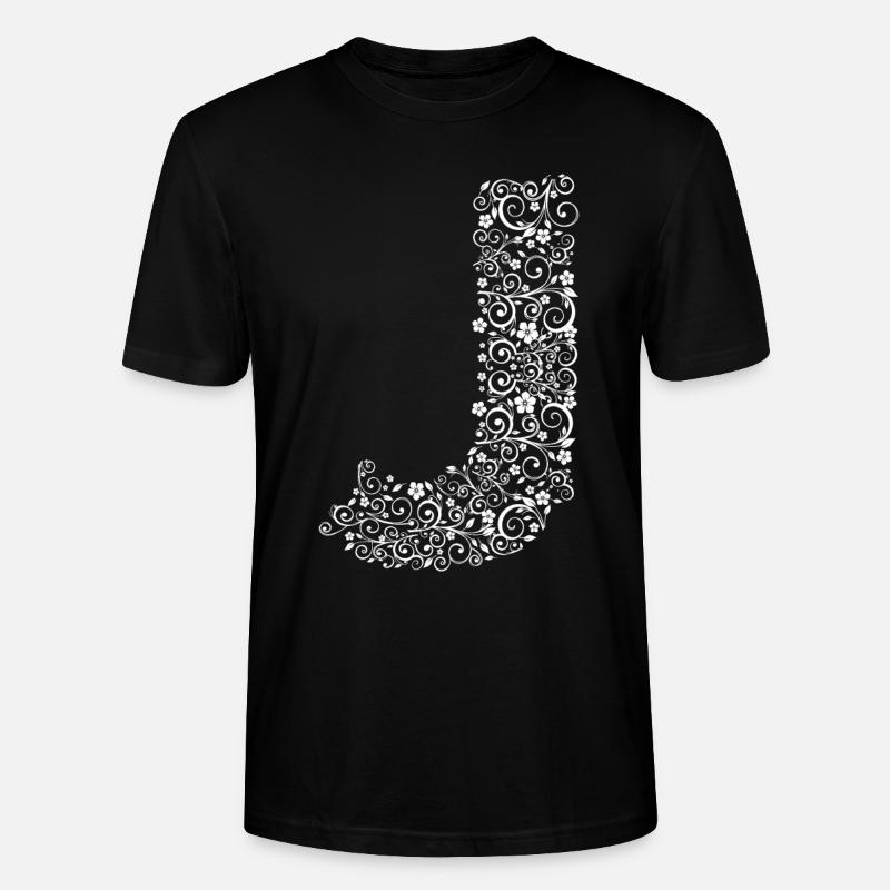 Buchstabe J - Stanley/Stella Unisex Bio-T-Shirt CRAFTER - Schwarz