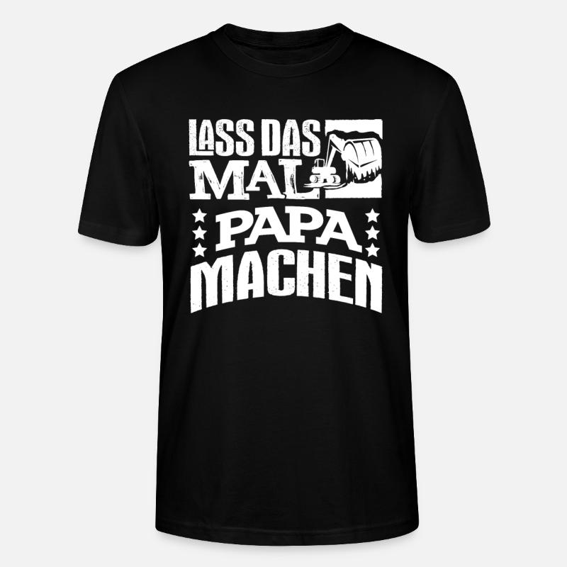 Bagger Baggerfahrer Baggern - Stanley/Stella Unisex Bio-T-Shirt CRAFTER - Schwarz