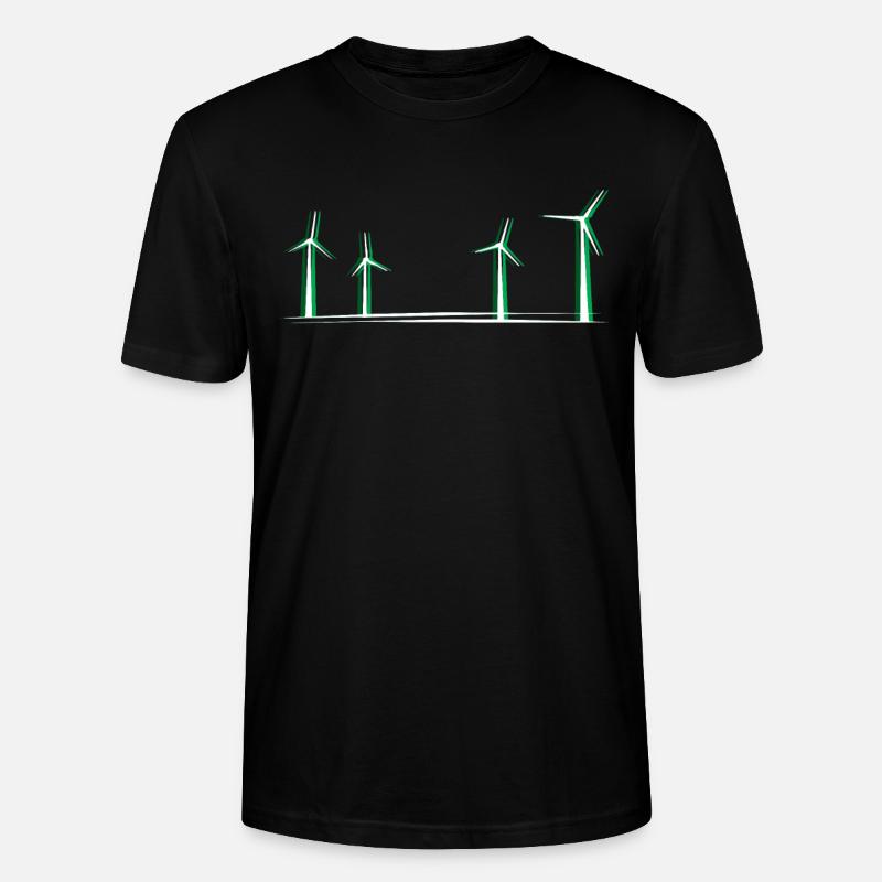 Windmühle - Stanley/Stella Unisex Bio-T-Shirt CRAFTER - Schwarz