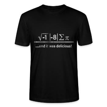 Physics - Stanley/Stella CRAFTER Unisex Organic T-Shirt - black - Front - Alina (178cm) & Michal (187cm)