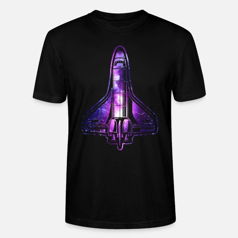 Space Shuttle Nasa Rakete Raumschiff - Stanley/Stella Unisex Bio-T-Shirt CRAFTER - Schwarz