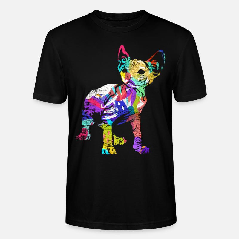 Sphynx Geschenk - Stanley/Stella Unisex Bio-T-Shirt CRAFTER - Schwarz