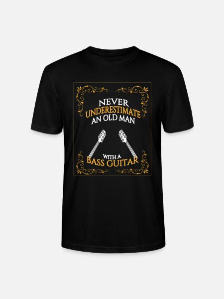 Basso musiikki bassokitara - Stanley/Stella CRAFTER unisex luomu-t-paita - musta