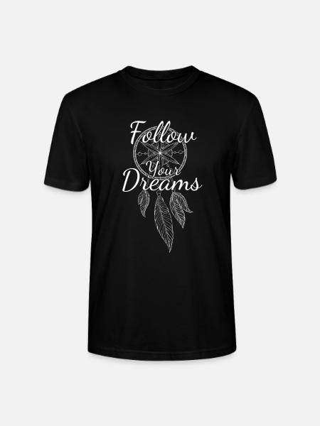 Traumfänger - Folge deinen Träumen - Stanley/Stella Unisex Bio-T-Shirt CRAFTER - Schwarz