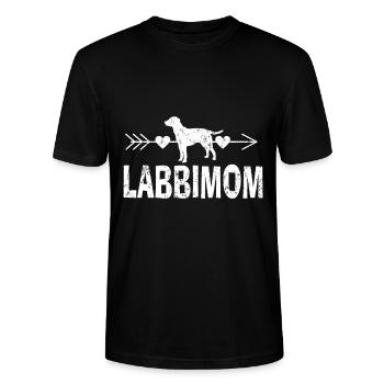 Labrador - Stanley/Stella Unisex Bio-T-Shirt CRAFTER - Schwarz - Vorne - Alina (178cm) & Michal (187cm)