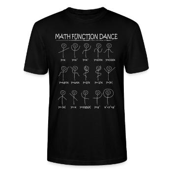 Mathe Funktionen Tanz - Stanley/Stella Unisex Bio-T-Shirt CRAFTER - Schwarz - Vorne - Alina (178cm) & Michal (187cm)