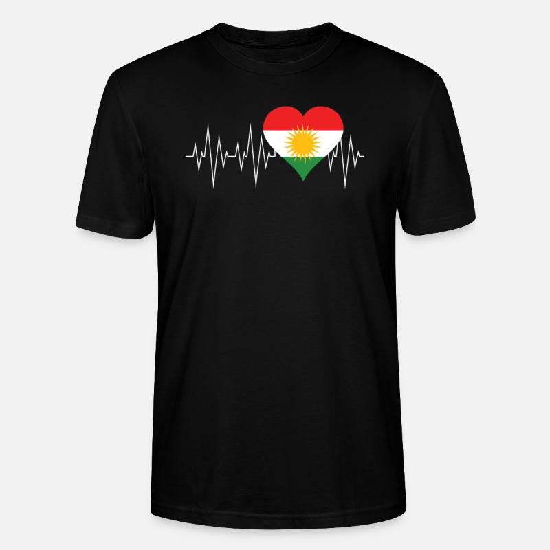Cadeau kurde drapeau kurde - T-shirt bio CRAFTER Stanley Stella Unisexe - noir