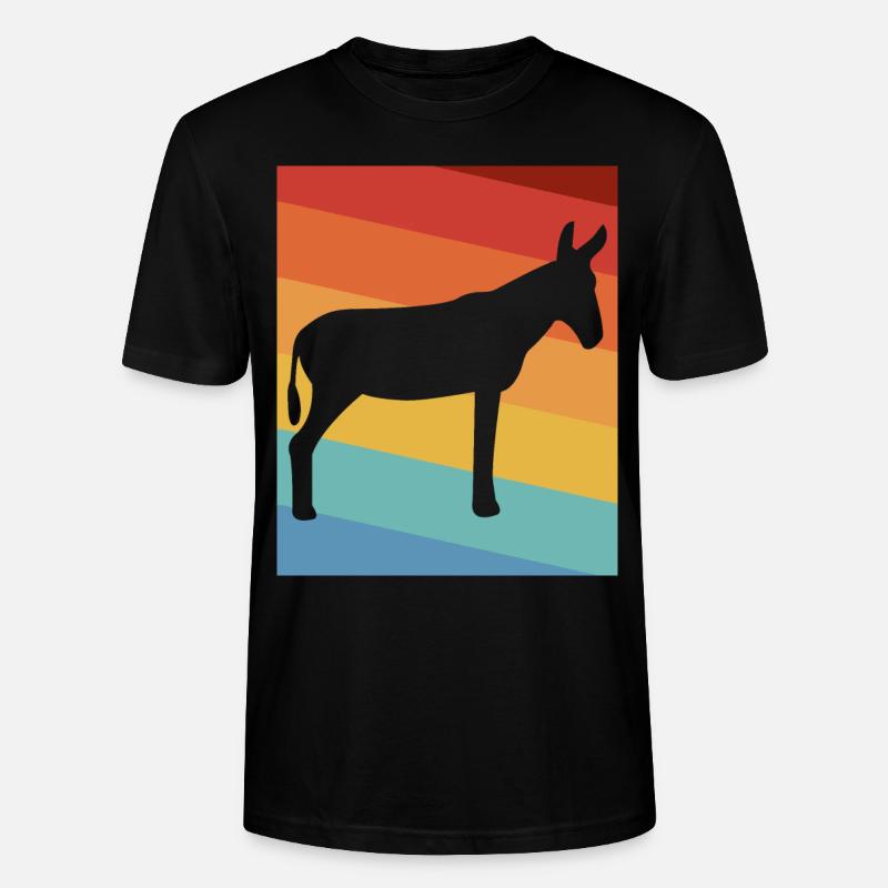 Esel - Stanley/Stella Unisex Bio-T-Shirt CRAFTER - Schwarz