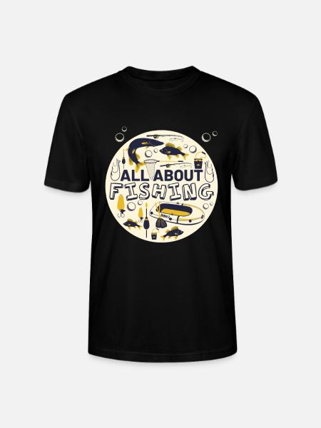 All about fishing - Stanley/Stella CRAFTER Unisex Organic T-Shirt - black