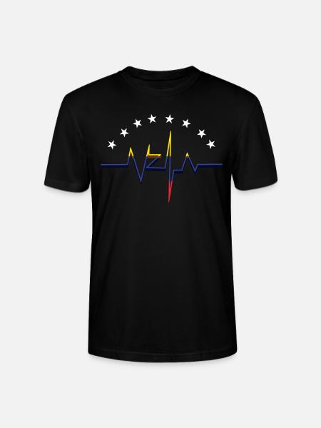Heart Shake Venezuela - Stanley/Stella CRAFTER Unisex Organic T-Shirt - black