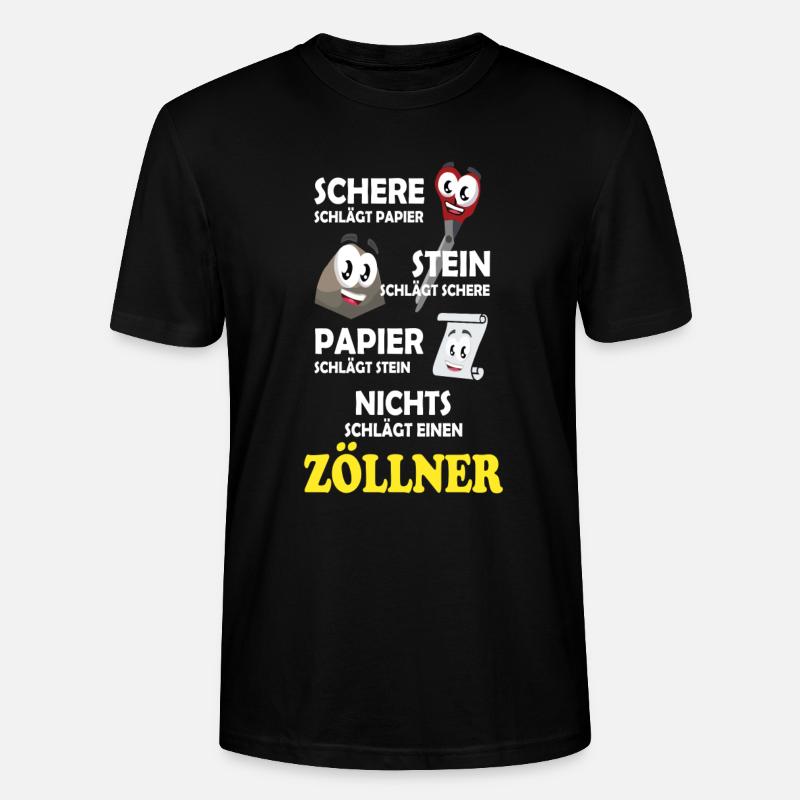Nichts schlägt einen Zöllner - Stanley/Stella Unisex Bio-T-Shirt CRAFTER - Schwarz
