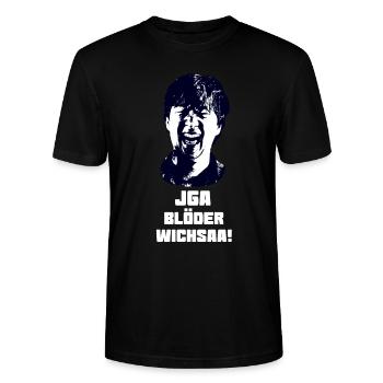 Junggesellenabschied Hangover JGA Lustige Sprüche - Stanley/Stella Unisex Bio-T-Shirt CRAFTER - Schwarz - Vorne - Alina (178cm) & Michal (187cm)