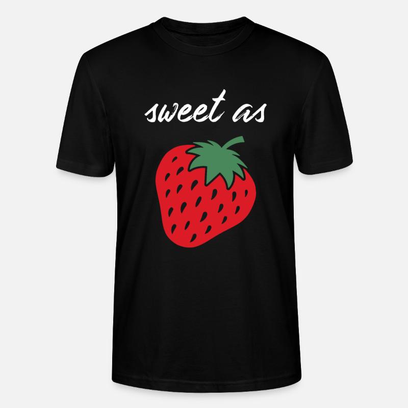 Erdbeere - Stanley/Stella Unisex Bio-T-Shirt CRAFTER - Schwarz