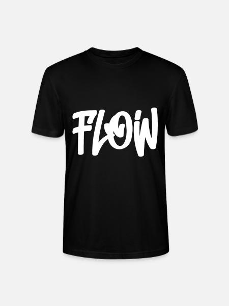 Flow - Graffiti - Hip Hop - Stanley/Stella CRAFTER Unisex Organic T-Shirt - black
