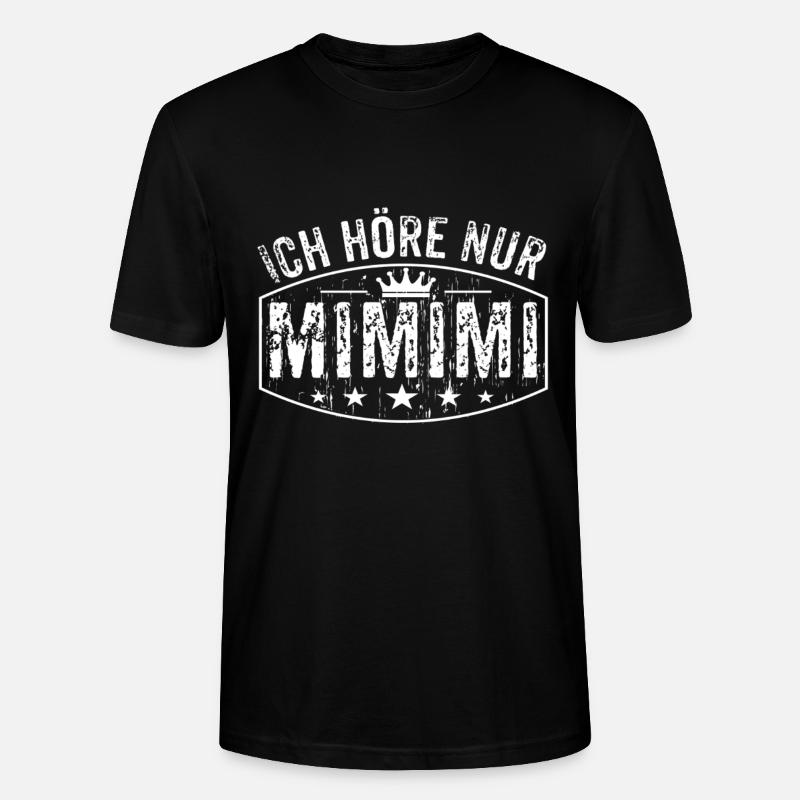 Je n'entends que Mimimi - T-shirt bio CRAFTER Stanley Stella Unisexe - noir