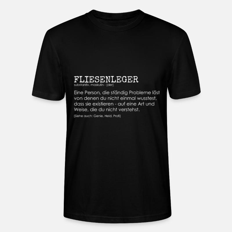 Fliesenleger Definition - Stanley/Stella Unisex Bio-T-Shirt CRAFTER - Schwarz