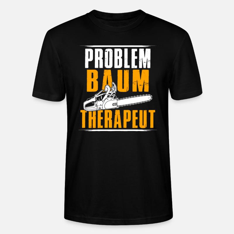 Problem tree therapist - Stanley/Stella CRAFTER Unisex Organic T-Shirt - black