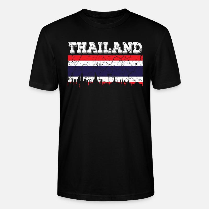 Thaïlande - T-shirt bio CRAFTER Stanley Stella Unisexe - noir