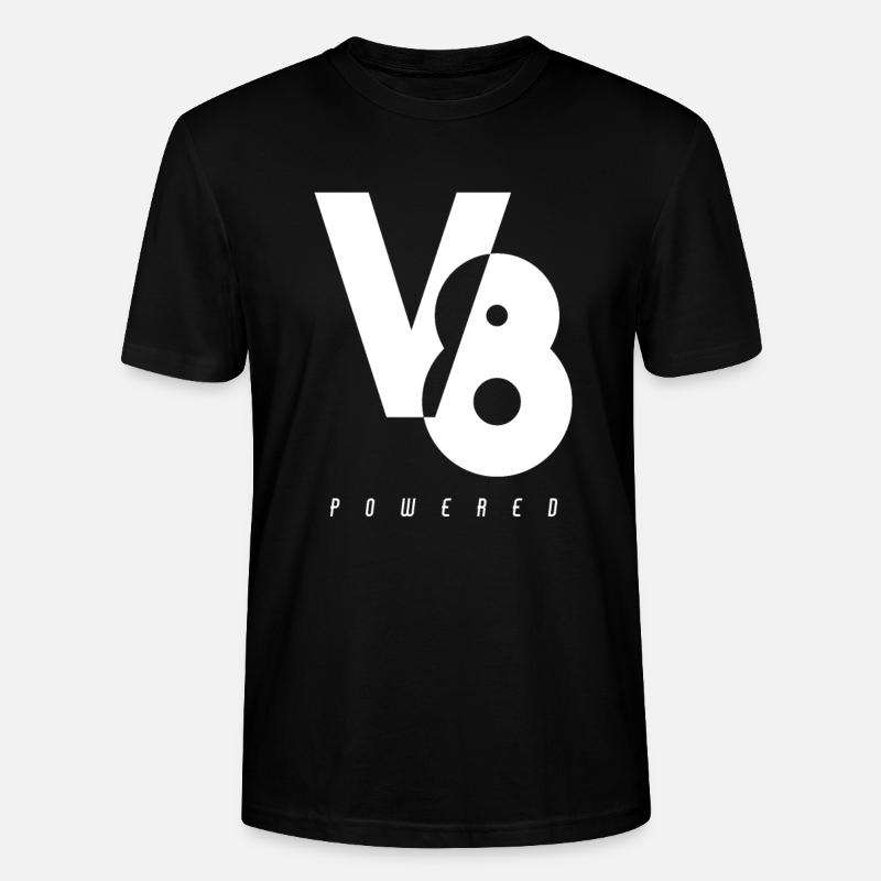 V8 Engine Engine Powered - Stanley/Stella CRAFTER Unisex Organic T-Shirt - black