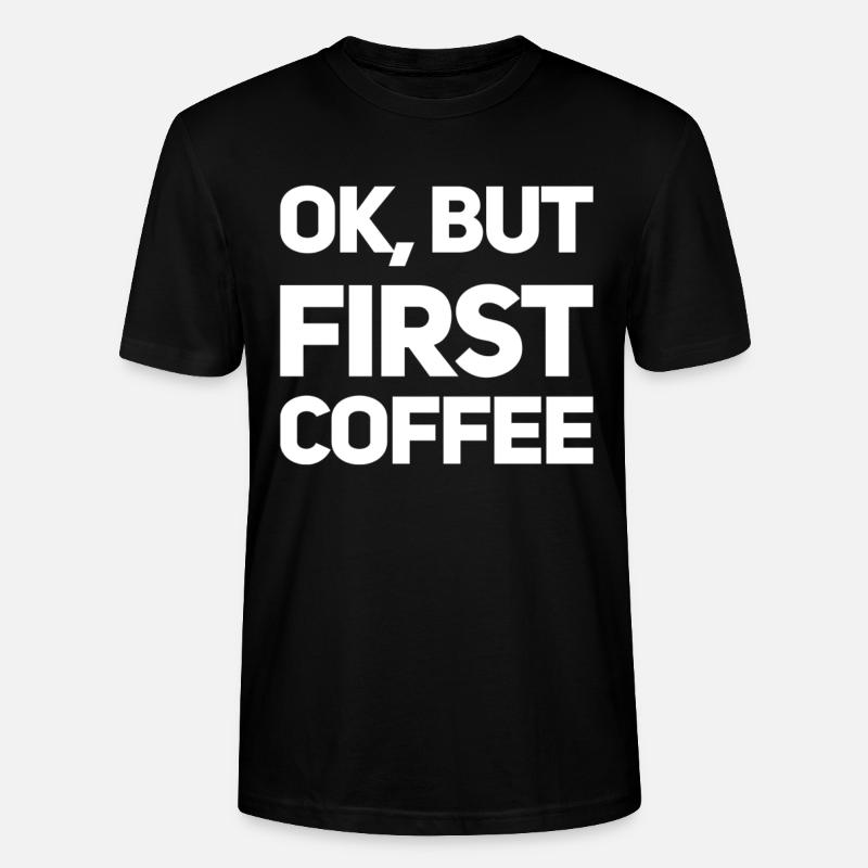 Erst Kaffee - Stanley/Stella Unisex Bio-T-Shirt CRAFTER - Schwarz