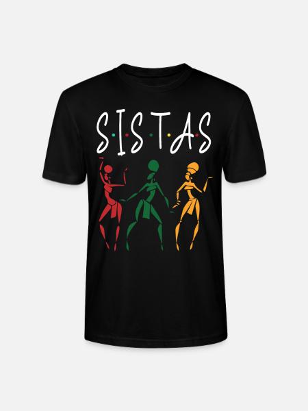 Sistas Black History - Stanley/Stella Unisex Bio-T-Shirt CRAFTER - Schwarz