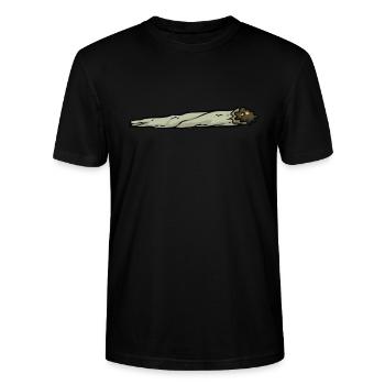 Kiffen Kiffer Joint - Stanley/Stella Unisex Bio-T-Shirt CRAFTER - Schwarz - Vorne - Alina (178cm) & Michal (187cm)